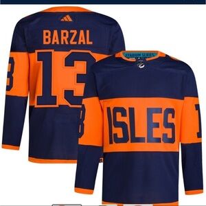 Fanatics New York Islanders NHL Stadium Series Mens 2XL Barzal Hockey Jersey